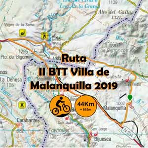 mapa ruta btt villa de malanquilla 2019